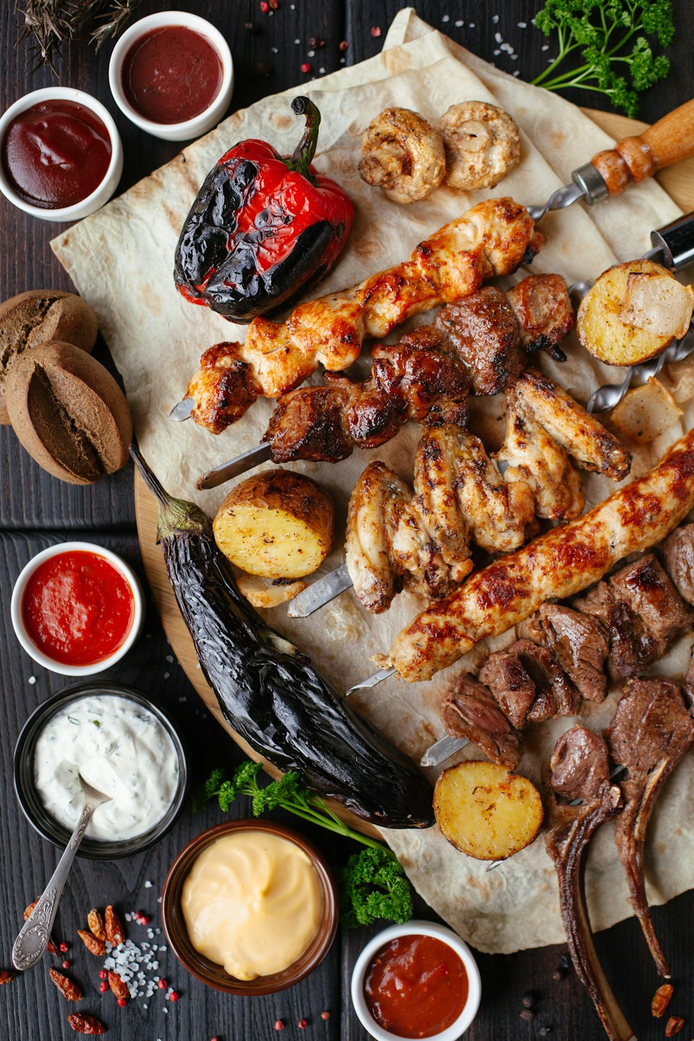 YourYards Premium 4-Burner Gas Grill With Side Burner